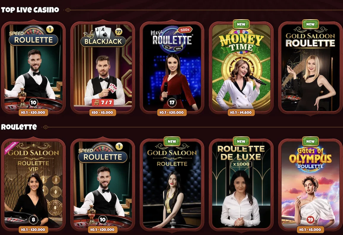 Krupier przy stole w studiu kasyna na żywo
