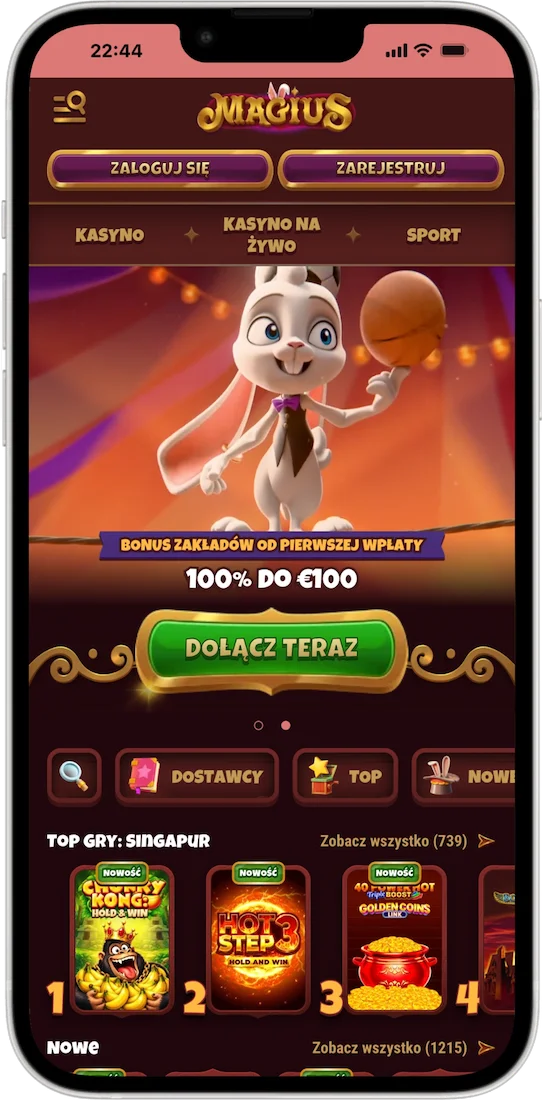 Telefon z mobilnym lobby Magius